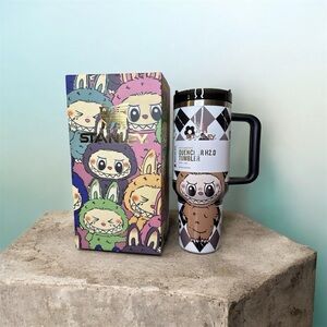 Stanley Labubu THE FLOWSTATE Quencher H20 40oz Tumbler Cup